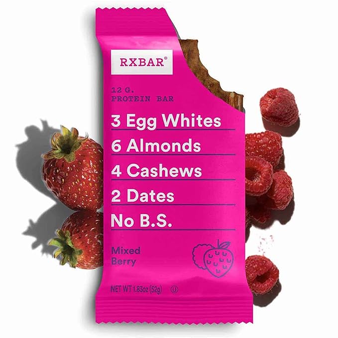 RXBAR Protein Bars 12g Protein Gluten Free Snacks Variety Pack (28 Bars)