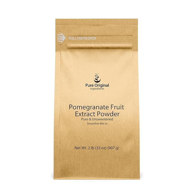 PURE ORIGINAL INGREDIENTS Pomegranate Fruit Extract Powder (32 Ounce) Always Pure Unsweetened Smoothie Mix-In