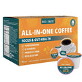 Decaf Mushroom Coffee K Cup – Focus &amp Gut-Health with 14-Mushrooms Vitamins L-Theanine and Alpha GPC Single Serve Pods - No Crash or Jitters 16 Count