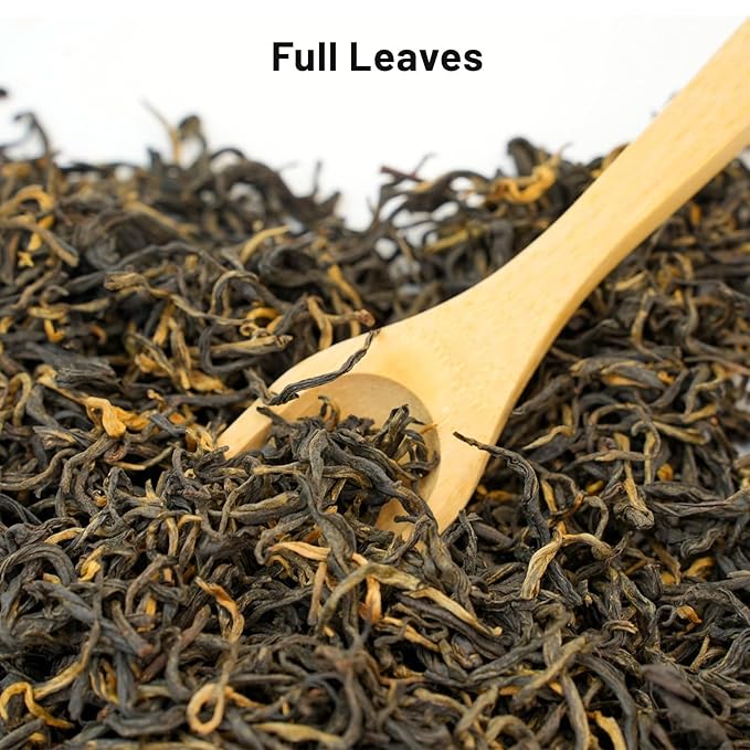 iTeaworld Yunnan Black Tea Loose Leaf Non-GMO No Sweetener Authentic Chinese Tea Honey &amp Sweet Potato Aroma Strong tea20 Corn Tea Bags for Black Tea Beginners - 1 Pack (3.5 oz)