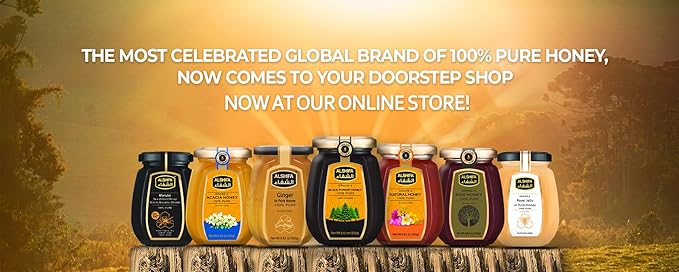 ALSHIFA Natural Honey 17.63oz (500g) | Pack of 3 | Raw Unpasteurized &amp Pure | 100% Pure Wildflower| No Added Sugar | Glass Bottle