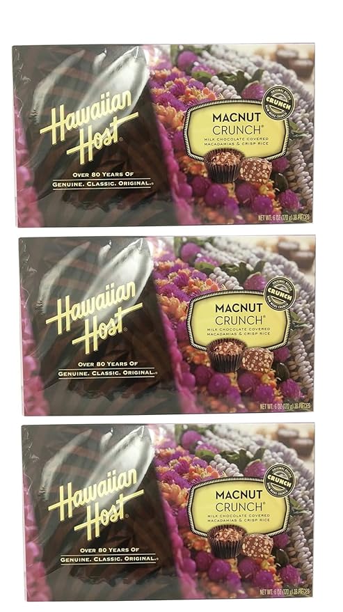 Hawaiian Macnut Crunch Pack of 3