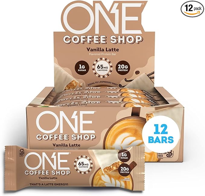 ONE Protein Bars Cereal and Coffee Shop Bars Bundle with 20g Protein 1g Sugar Gluten Free (12 Count Each)