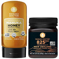 MANUKA DOCTOR - MGO 182+ SQUEEZY and MGO 825+ Manuka Honey Monofloral Value Bundle 100% Pure New Zealand Honey. Certified. Guaranteed. RAW. Non-GMO