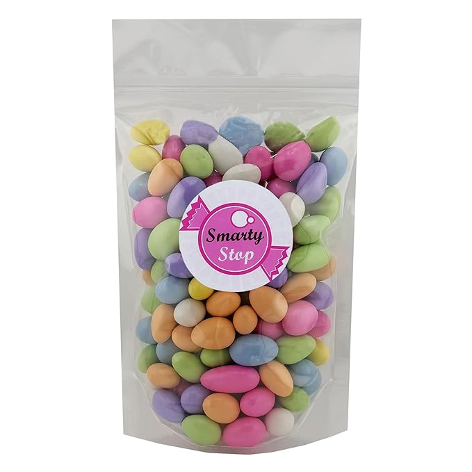 Smarty Stop Jordan Almonds Candy – Pastel Candy-Coated Almonds Edible Confectionery Snack (Super Assorted 10 Pound (Pack of 1))