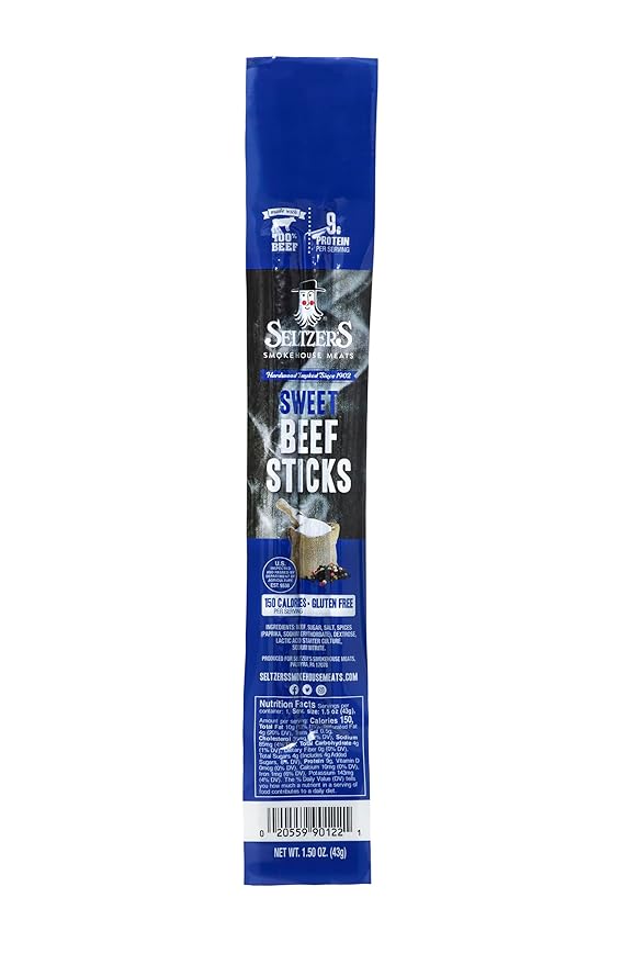Seltzer's 2pc. Sweet Beef Stick (Pack of 15)