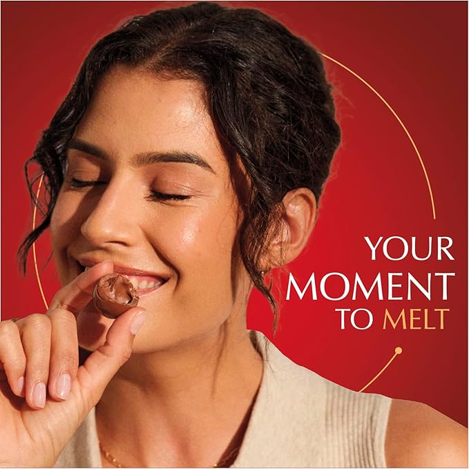 Lindt LINDOR Milk Chocolate Candy Truffles Bulk Box Smooth Center 25.4 oz 60 Count Chocolate Candy Bulk