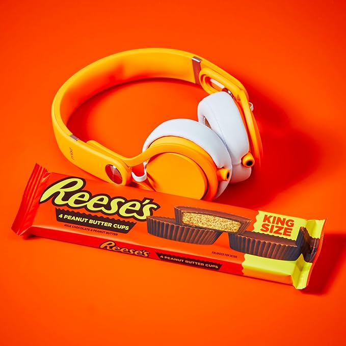 REESE'S Milk Chocolate King Size Peanut Butter Cups Candy Packs 2.8 oz (24 Count)