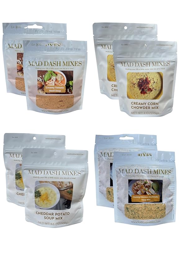 Mad Dash Mixes Soup Mix Variety Pack (8 pack) Dry Spice Gourmet Handblended