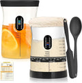 Pro Sourdough Starter Kit- 50oz Large Capacity Sourdough Starter Jar 17 Flavorful Fermentation Recipes Sourdough Bread Baking Supplies for Making Delicious Sourdough Breads(2 Sets)