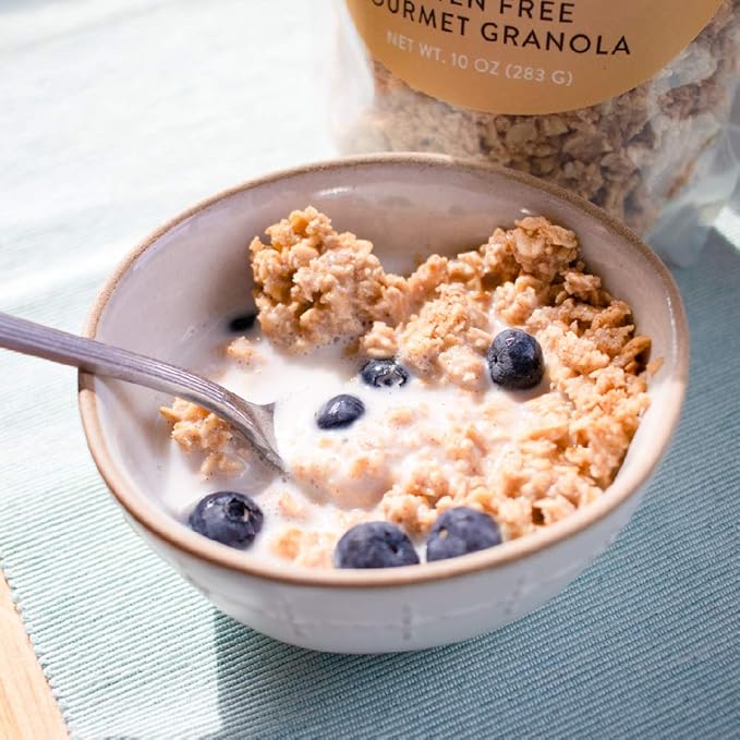 Mrs. Barr’s Natural Foods Granola | Maple Vanilla | Certified Organic Gluten Free Oats | Soft Texture | Small Batch | Gourmet Quality | Real Ingredients | 10 Ounces (3 Pack)