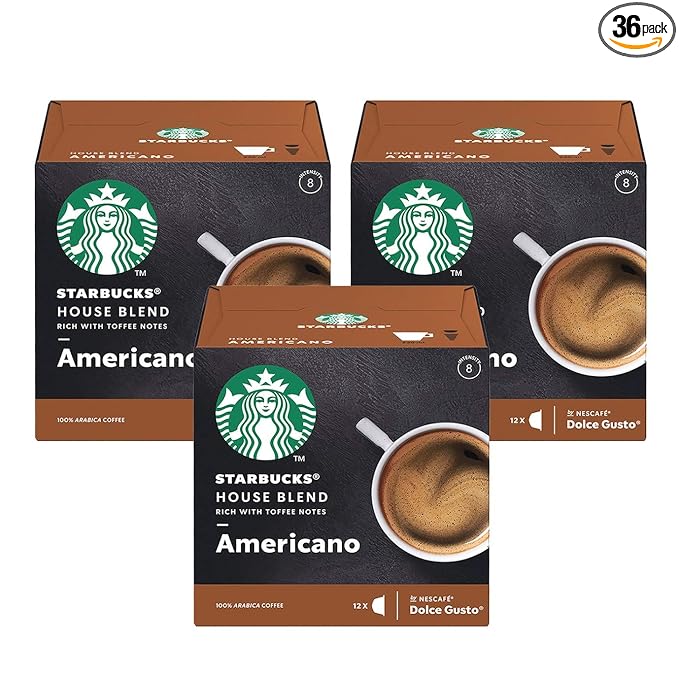 Nescafe Dolce Gusto Starbucks House Blend Americano x 3 Boxes (36 Capsules) 36 Drinks