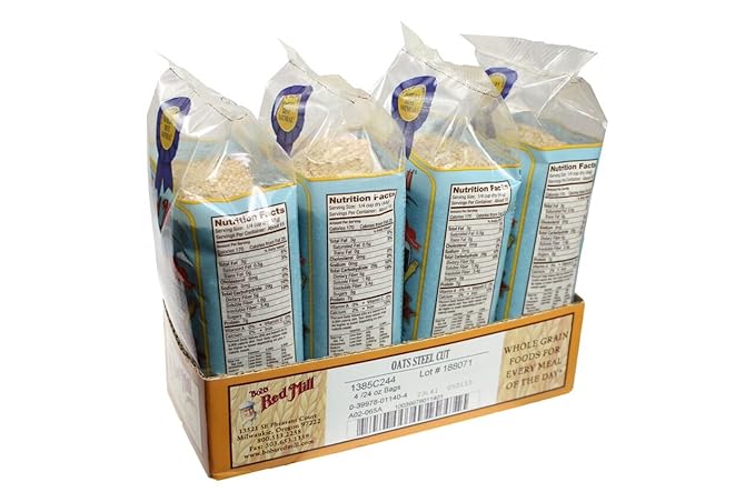Bob's Red Mill Steel Cut Oats 24 Oz (4 Pack)