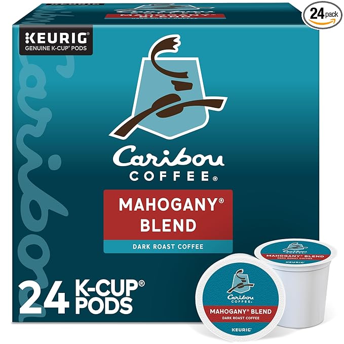 Caribou Coffee® Single-Serve Coffee K-Cup® Pods Mahogany Carton Of 24
