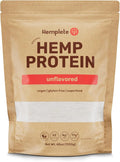 Organic Hemp Protein Powder Unflavored 40oz Value Size | Organic Vegan Protein 70%+ Concentrate Complete Amino Acids Gluten-Free No Sugar Keto Friendly Clean and Natural