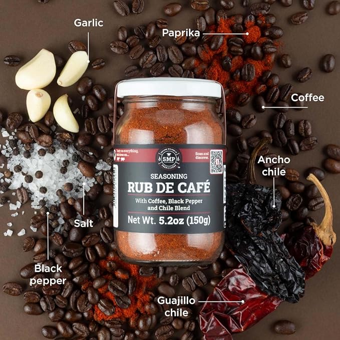 SMP Six Rubs – 6 Gourmet Mexican Rubs | Bold Balanced Flavors for Meat Seafood &amp Veggies | 100% Natural Vegan Small-Batch Made in Mexico