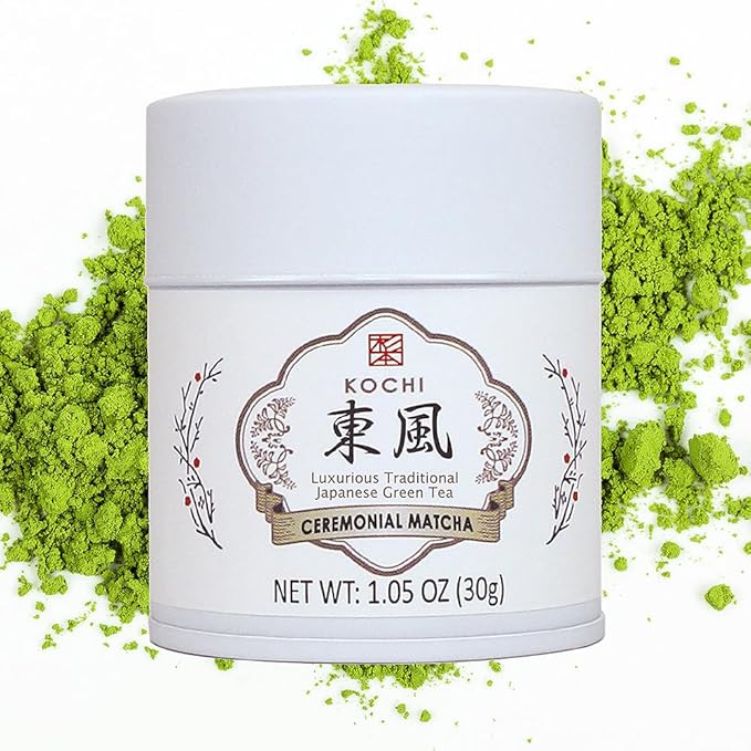 SUGIMOTO TEA Matcha Ceremonial Grade Japanese Matcha Powder KOCHI 1.05 oz (30 g)
