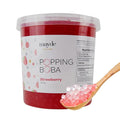 Mayde Popping Boba Pearls Strawberry Boba Popping Pearls Bursting Balls for Drinks Desserts &amp Breakfast Bowls Strawberry Flavor 7 Pounds