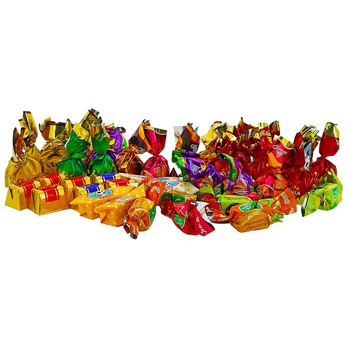 SECRETS OF SIBERIA - EXCLUSIVE Poland Assortment Party Mix Candies – Variety Box of Famous Polish Chocolate Caramel Wafer and Jelly Candy Mix