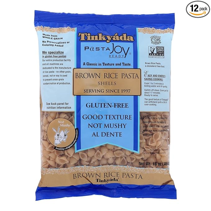 Tinkyada Brown Rice Shells Pasta 16 Ounce - 12 per case12
