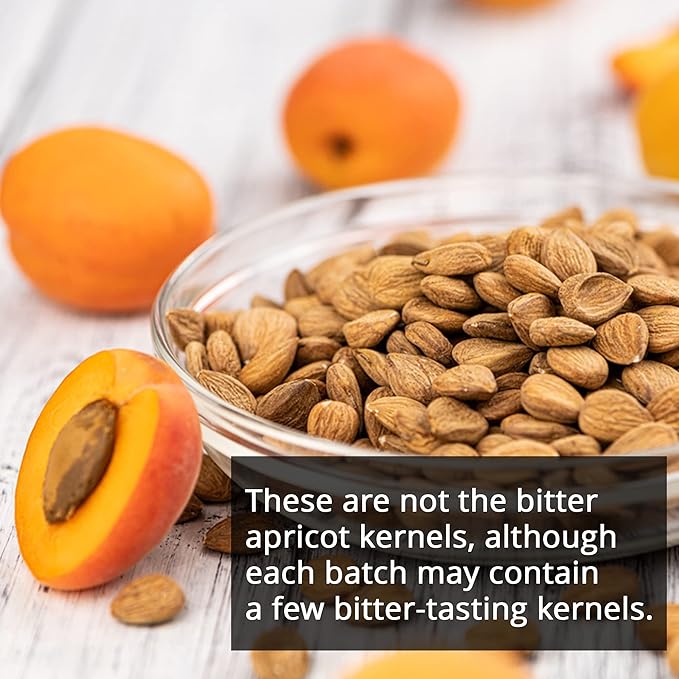 NY Spice Shop Sweet Apricot Kernels - 3 Pound Dried Sweet Raw Apricot Seeds - Sun Dried Appricot Seeds - Super Natural Dry Food - Rich Source of Vitamin &amp Protein