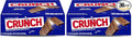CRUNCH Milk Chocolate and Crisped Rice Full Size Individually Wrapped Candy Bars 1.55 oz each (Pack of 2)
