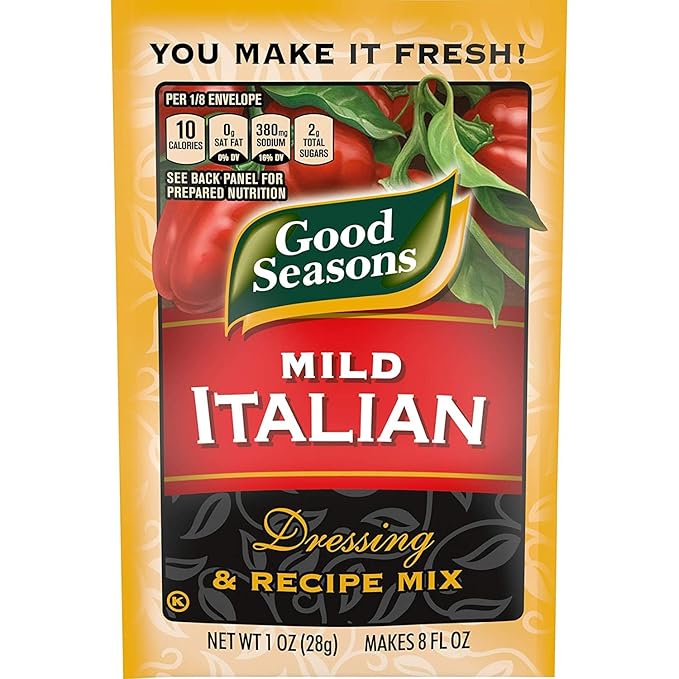 Good Seasons Garlic &amp Herb Dressing &amp Recipe Mix (6 CT) + Mild Italian Dressing and Recipe Mix (6 CT) (Variety Pack)
