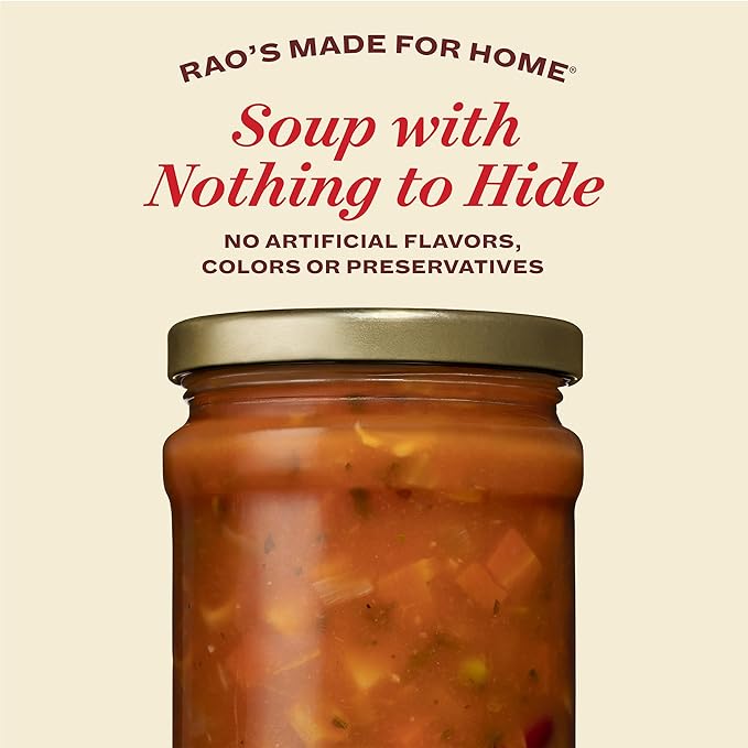 Rao's Homemade Vegetable Minestrone Soup 16oz (Pack of 6)