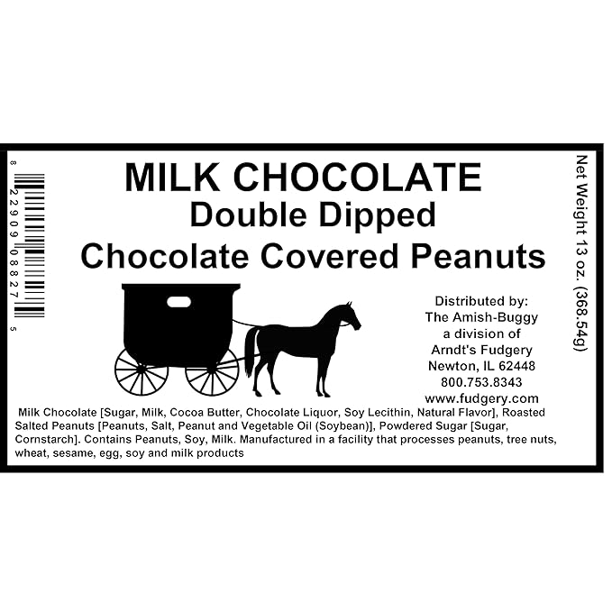 Arndts Fudgery Premium Milk Chocolate Double Dipped Peanuts (2-13 oz. Bags)