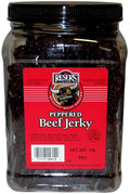 1/2 Gallon Jar Reser's Peppered Beef Jerky 1 Pound of Jerky