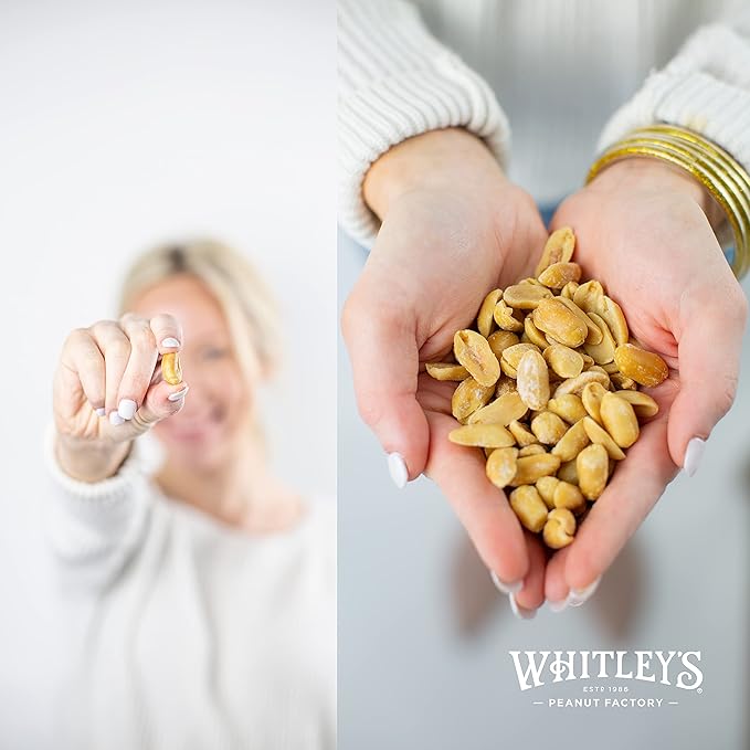 Whitley’s Salt &amp Vinegar Virginia Peanuts – Super Extra Large 'Home Cooked' Virginia Peanuts (20 Ounce Tin)