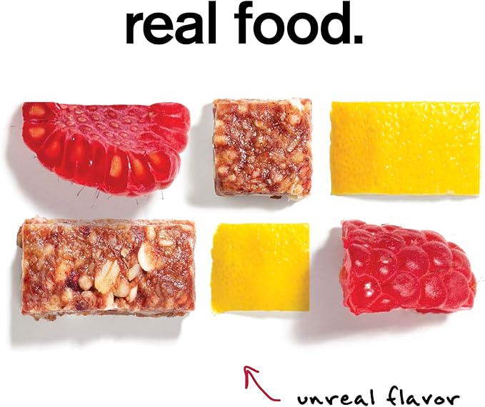 SKRATCH LABS Energy Bar | Raspberry + Lemon (12 pack) | Plant Based Healthy Snack | Low Sugar - 4g Protein | non-gmo gluten free soy free vegan kosher