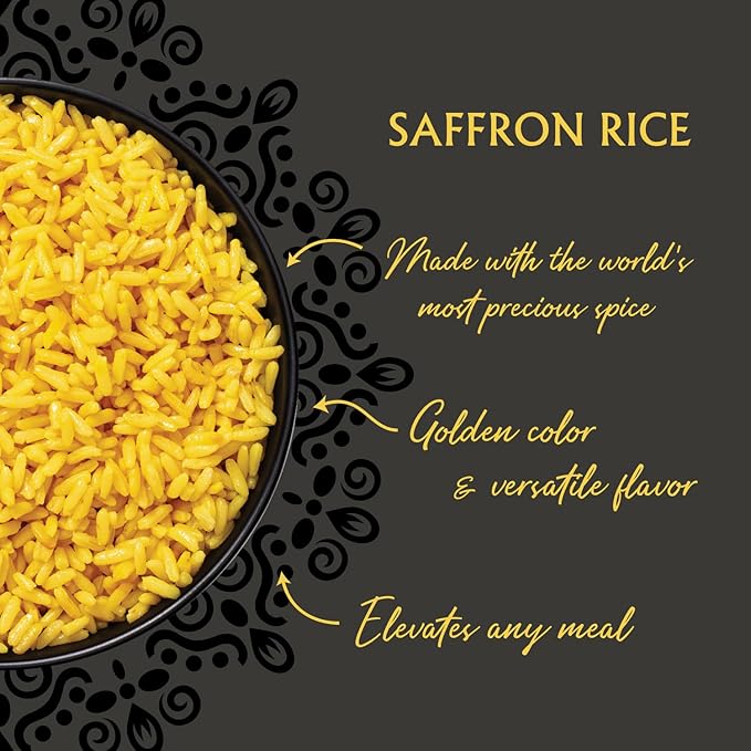 Mina Saffron Rice Festive Rice Pearl Couscous Variety Pack of 6 Ready to Eat Microwavable Couscous Pearls Side Dishes Vegan Protein Non-GMO Kosher