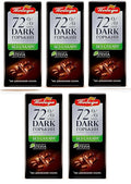Russian chocolate #1093 Pobeda Bitter Chocolate 72% no Sugar 100gr (5pc)