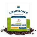 Cameron's Coffee Roasted Whole Bean Coffee Organic Scandinavian Blend 4 Pound