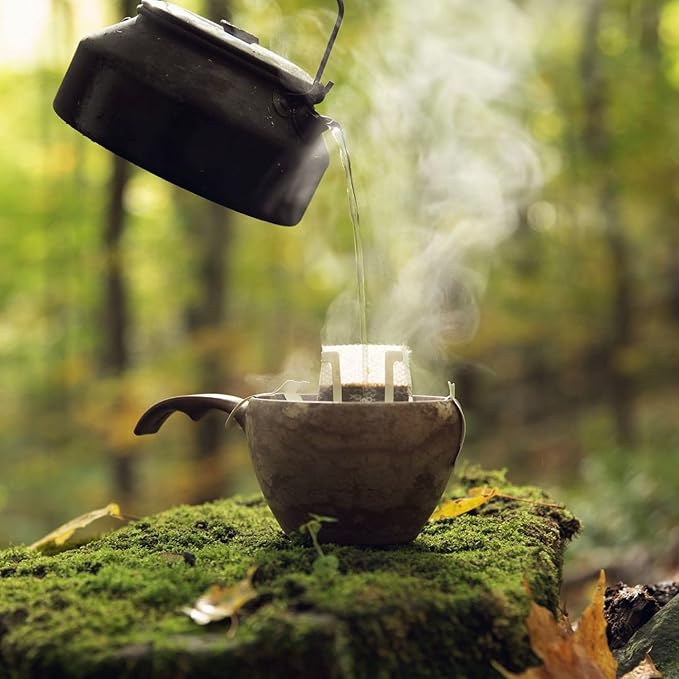 Tribo Coffee Single-Serve Portable Pour Over Drip Coffee - Indonesia Sumatra Natural - 5 Servings (Medium Roast)