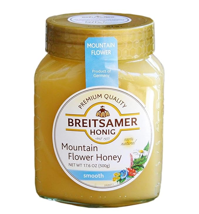 Breitsamer Creamy Mountain Flower Honey 17.6 Ounce