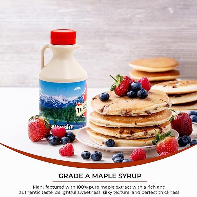 TURKEY HILL SUGARBUSH Premium Canadian Quebec Gold Medal Maple Syrup Grade A Robust Dark 16.9 Fl Oz Jug (Pack of 2)