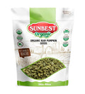 Sunbest Natural Organic Raw Pumpkin Seeds 48 oz (3 lb Bulk Bag) – USDA Organic Unsalted Shelled Pepita Seeds – Gluten-Free Non-GMO Vegan Kosher