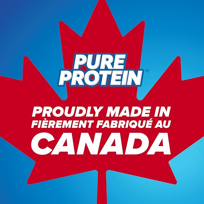 Pure Protein Gluten Free Chocolate Protein Bars 50g 6ct 20g Protein Per Bar Imported from Canada