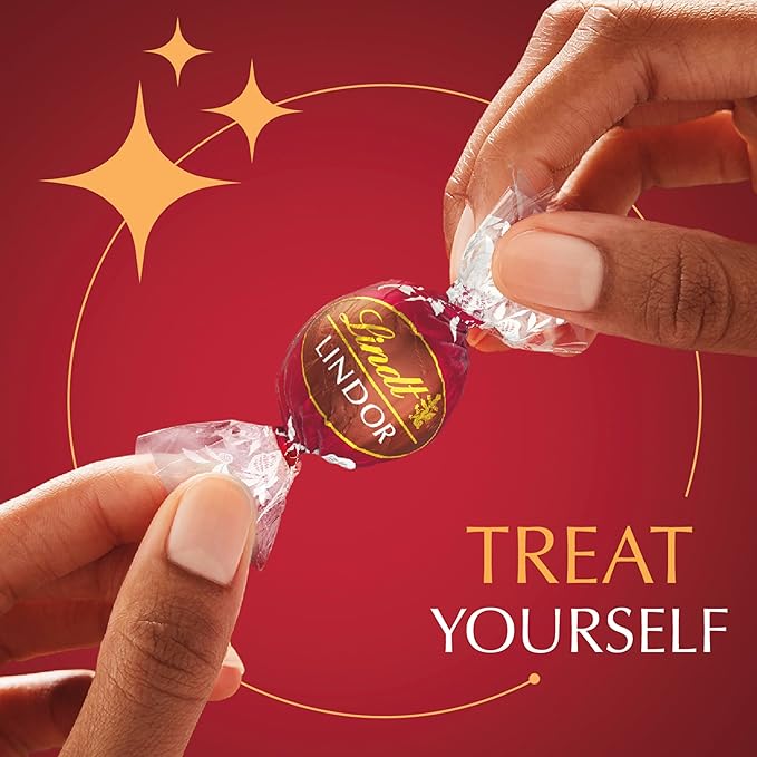 Lindt LINDOR Double Chocolate Milk Chocolate Candy Truffles Milk Chocolate with Smooth Melting Truffle Center Great for Gift Giving 5.1 oz. Bag (6 Pack)