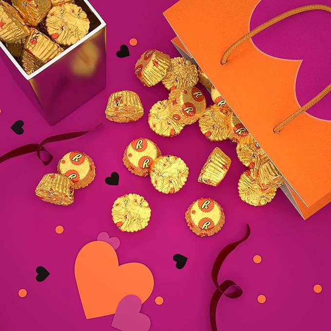 CHAIN &amp JO SWEETS REESESMiniatures Milk Chocolate and Peanut Butter Cups Candy Gluten Free Individually Wrapped 5LB Bulk Party Pack (5 Pounds) 80.0 Ounce