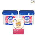 C&ampH® Granulated Sugar 3.5 lb Easy-Baking Tub (Pack of 2) - Ideal for Family Baking Desserts and Everyday Sweetening - Includes Bonus Recipe Card