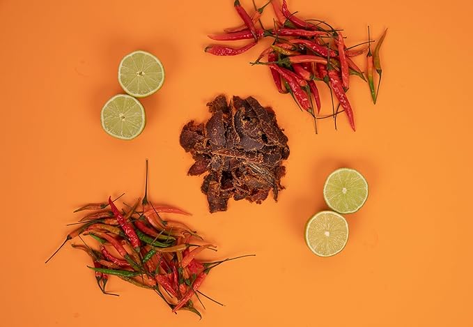 Vacadillos - High Protein Carne Seca | 30g Protein Sugar Free Carbs Free Gluten Free Dairy Free Keto &amp Paleo Friendly | Mexican Inspired Beef Jerky Snack | Chile Lime Pack Of 4