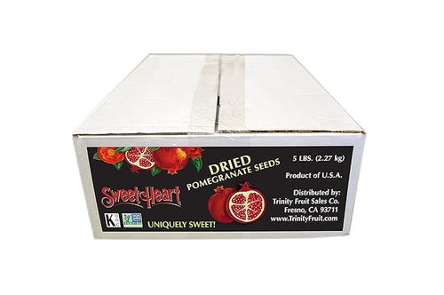 5 lb. SweetHeart Dried Pomegranate Seeds - Bulk | All Natural No Sugar Added | 100% Fruit | Non-GMO | Vegan | No Refrigeration Needed
