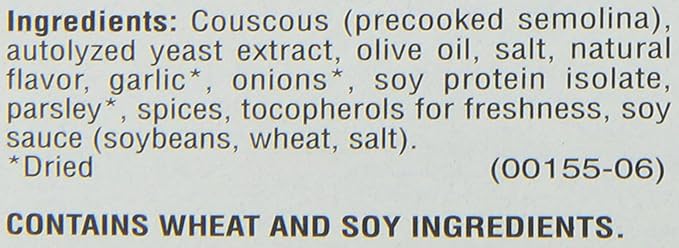 Near East Couscous Mix Roasted Garlic &amp Olive Oil 5.8 Oz Pack of 12