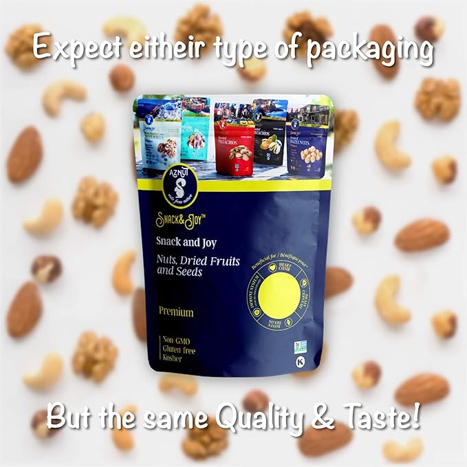 AZNUT Turkish Antep Roasted Salted Pistachios 2 LB 100% Natural Premium Quality Class A Non GMO Project Certified Kosher Certified Great Snacks Resealable Bag 2 LB