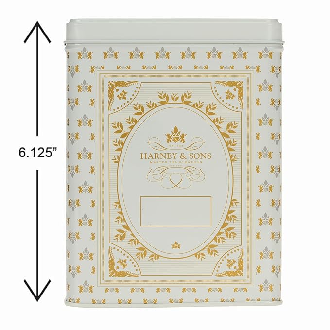 Harney &amp Sons English Breakfast Tea &amp Cream Tea Canister 50ct sachet &amp Storage Tin Set