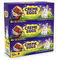 Easter Creme Eggs Milk Chocolate Candy 12 Individually Wrapped - Easter Hunt Basket Stuffer Filler Party Favor Gift 3 Box Packs (Each 4 Eggs)