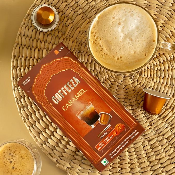 Coffeeza Flavoured Variety Pack Aluminium Coffee Capsules Caramel Hazelnut and Vanilla (30 Pods)